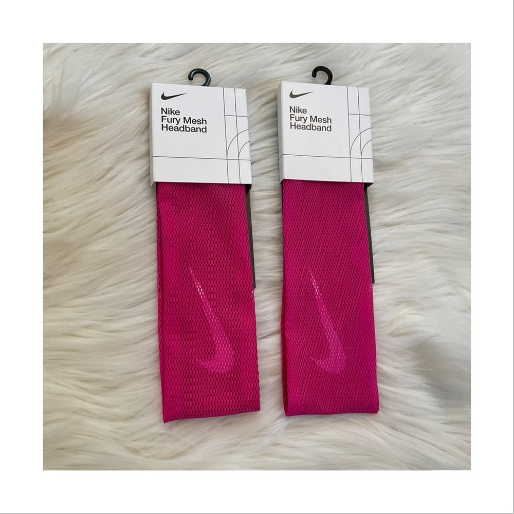 Nike Fury Mesh Headband - NWT x2 - Pink